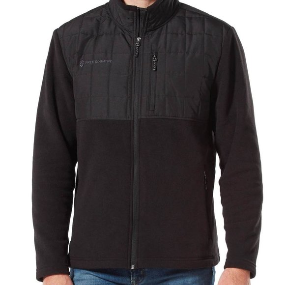 NWT Free Country Filament Fleece Mixed Jacket, sz - Picture 3 of 4